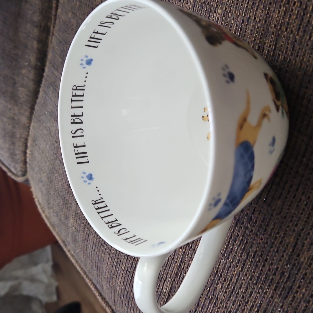 Portobello by Design Life Is Better... With A Dog Mug